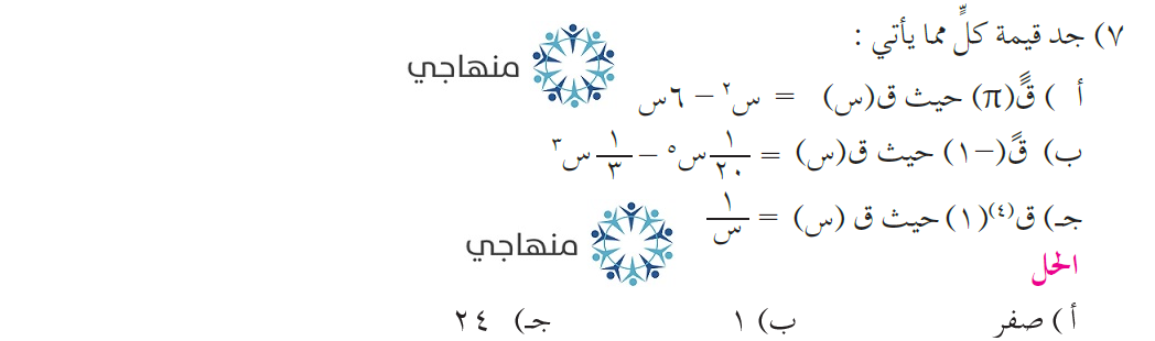 حل تمارين ومسائل المشتقات العليا التوجيهي العلمي